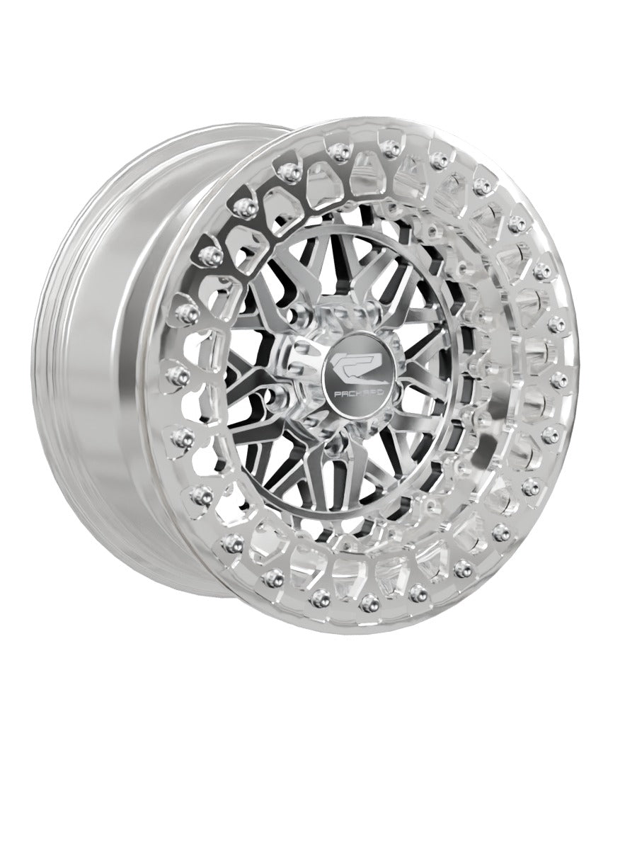 Apollo - FF Forged Polished Beadlock - Silver RZR Pro R 5x4.5 - 15x7 | 5X4.5 / Polished V.2 / No