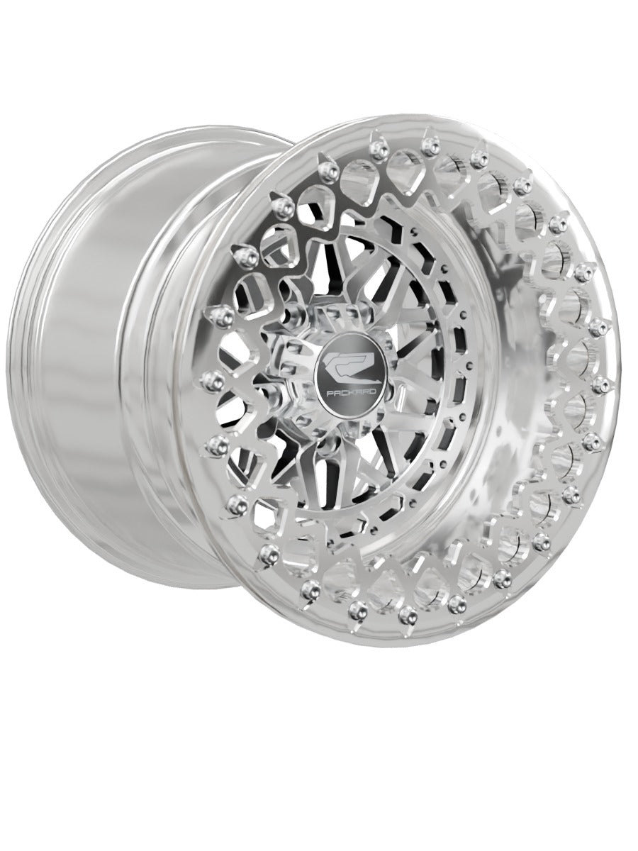 Apollo - FF Forged Polished Beadlock - Silver RZR Pro R 5x4.5 - 15x11 | 5X4.5 / Polished V.3 / No