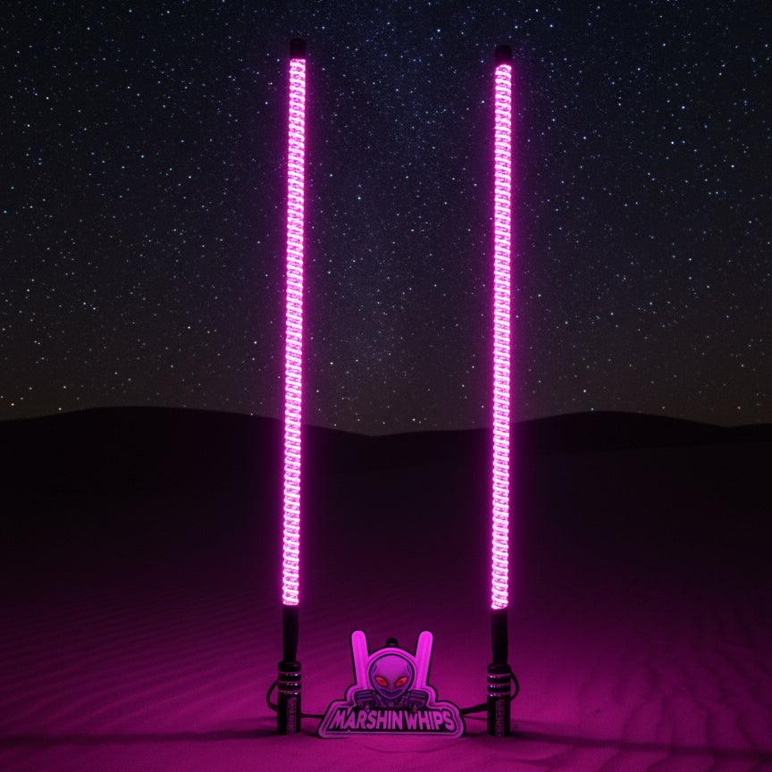 Marshin Whips V2 Black Out LED Whip Set