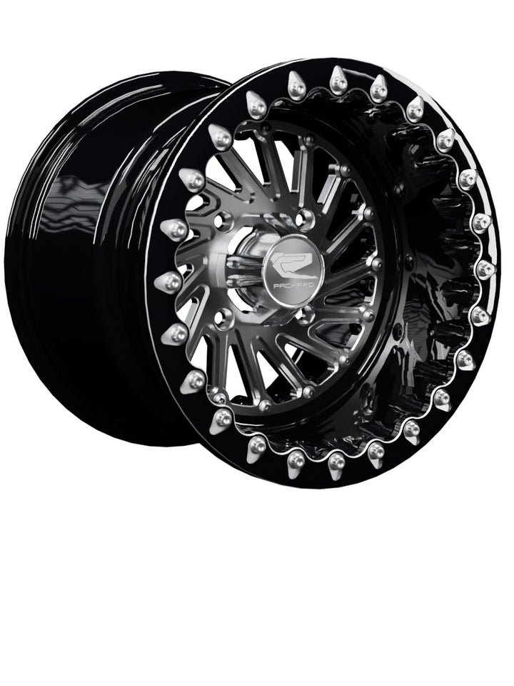 Cyclone - FF Forged Beadlock - Silver - 15x11 | 4x136 / Contrast Machined V.1 / Spinner cap
