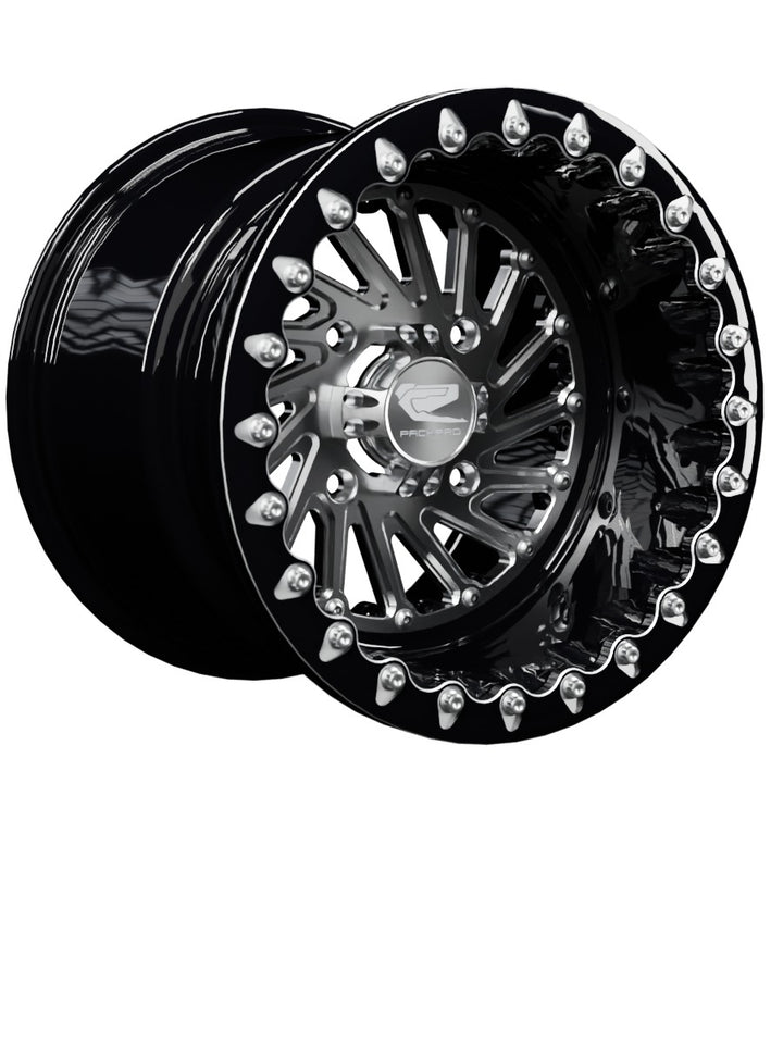 Cyclone - FF Forged Beadlock - Silver - 15x11 | 4x136 / Contrast Machined V.1