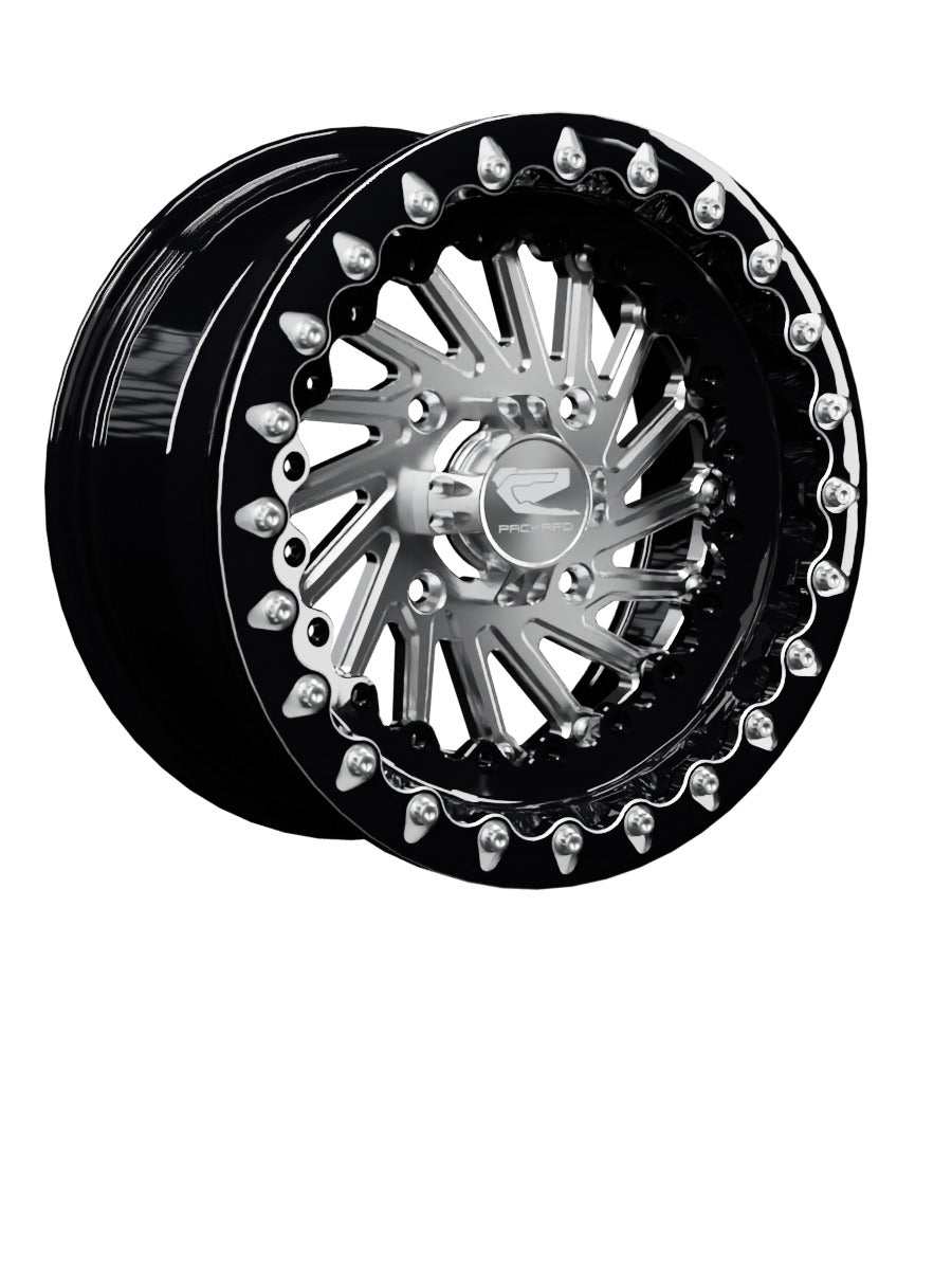 Cyclone - FF Forged Beadlock - Silver - 15x7 | 4x136 / Contrast Machined V.1