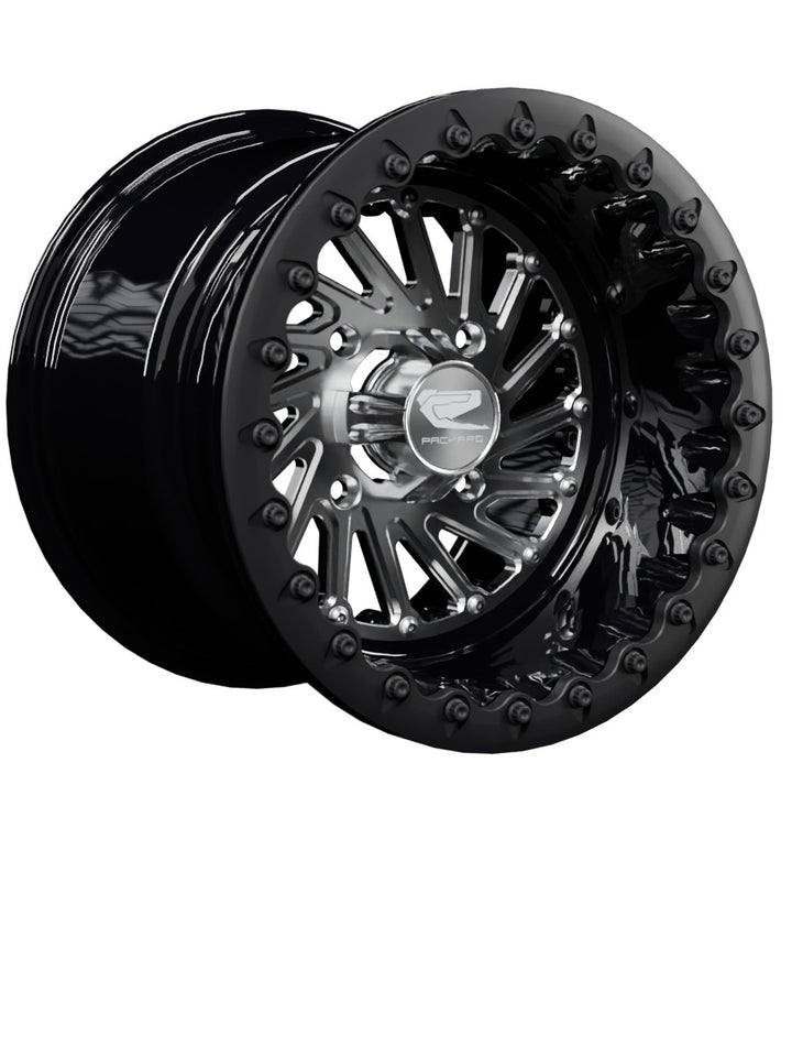 Cyclone - FF Forged Beadlock - Silver - 15x11 | 4x136 / Satin Black V.1 / Spinner cap