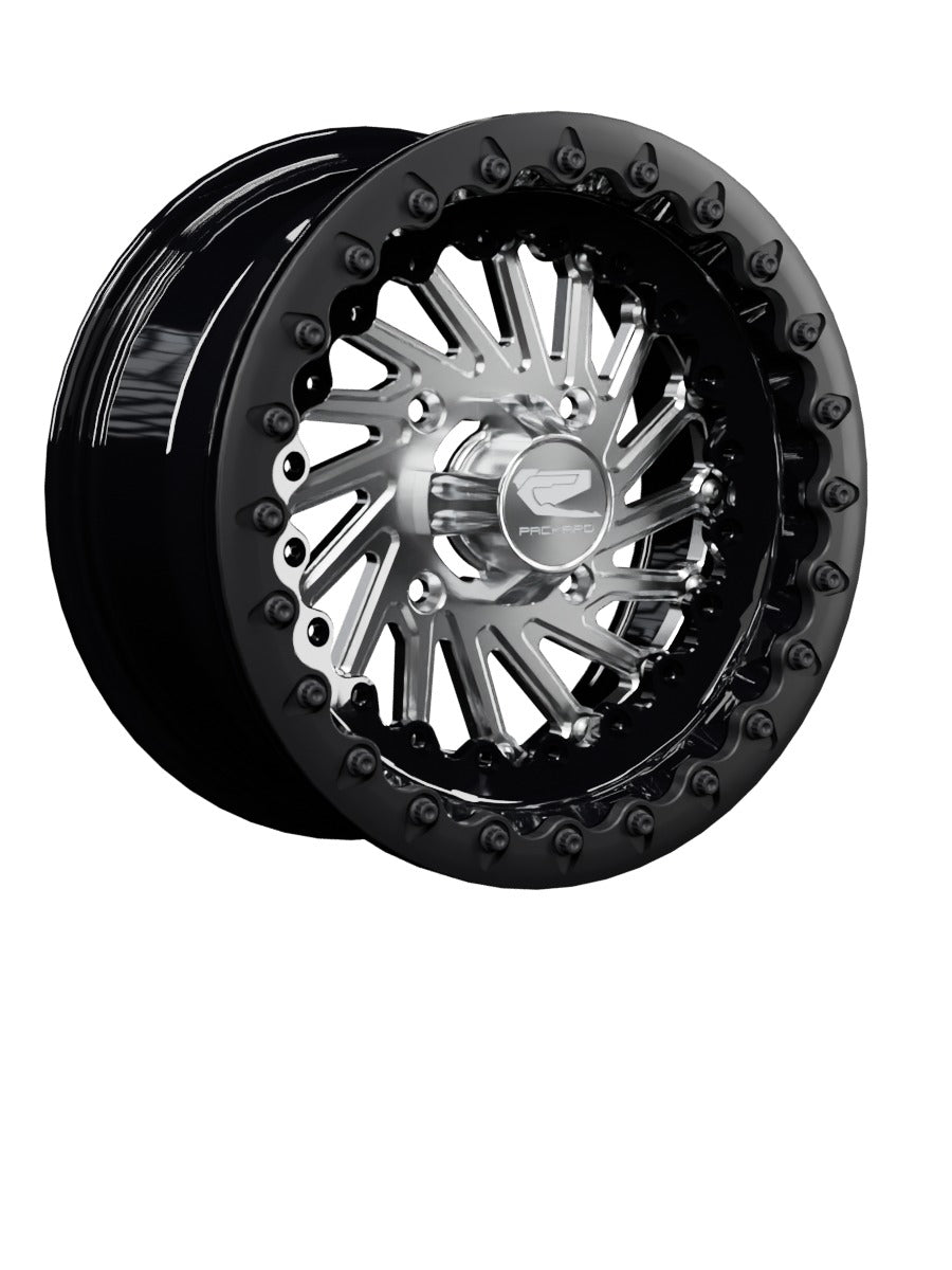 Cyclone - FF Forged Beadlock - Silver - 15x7 | 4x136 / Satin Black V.1 / Spinner cap