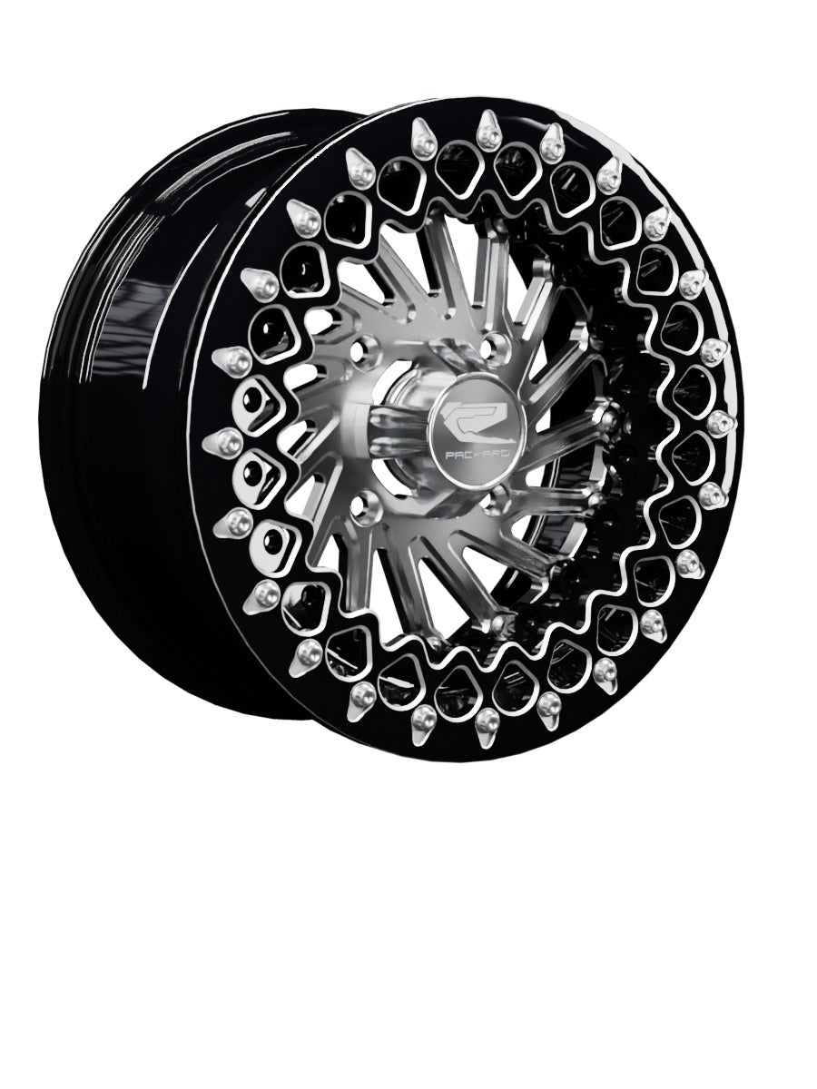 Cyclone - FF Forged Beadlock - Silver - 15x7 | 4x136 / Contrast Machined V.2 / Spinner cap