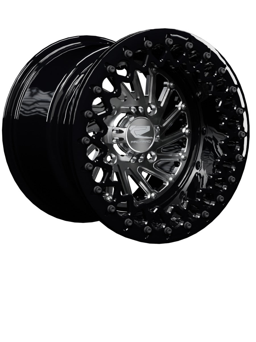 Cyclone - FF Forged Beadlock - Silver - 15x11 | 4x136 / Gloss Black V.2