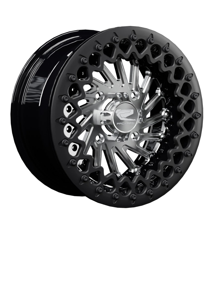 Cyclone - FF Forged Beadlock - Silver - 15x7 | 4x136 / Satin Black V.2
