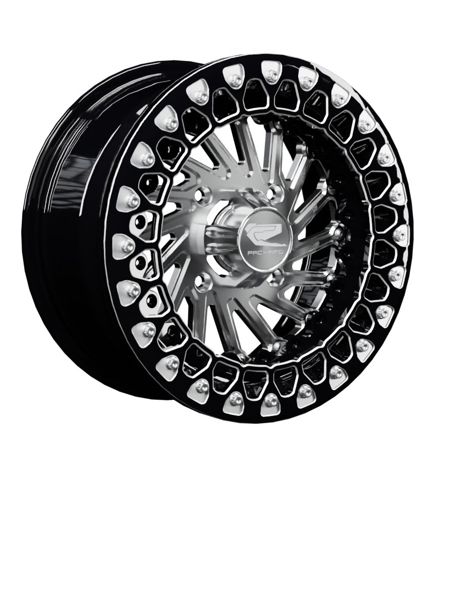 Cyclone - FF Forged Beadlock - Silver - 15x7 | 4x136 / Contrast Machined V.3 / Spinner cap