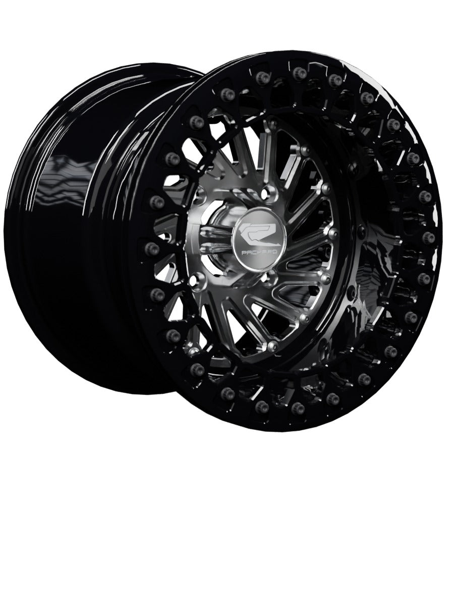 Cyclone - FF Forged Beadlock - Silver - 15x11 | 4x136 / Gloss Black V.3 / Spinner cap