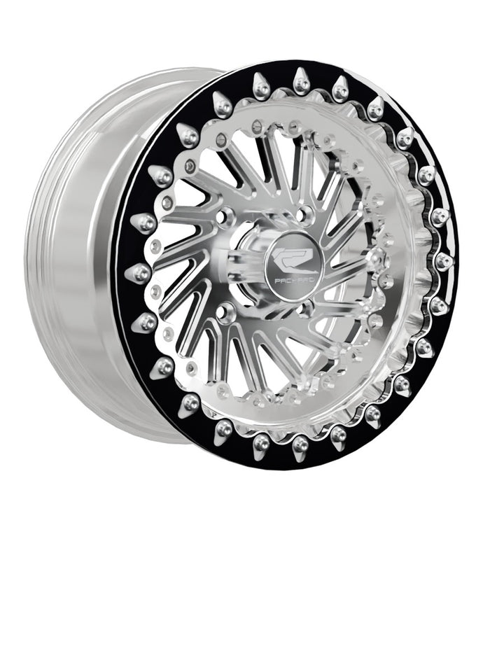 Cyclone - FF Forged Polished Beadlock - Silver - 15x7 | 4x136 / Contrast Machined V.1 / Spinner cap