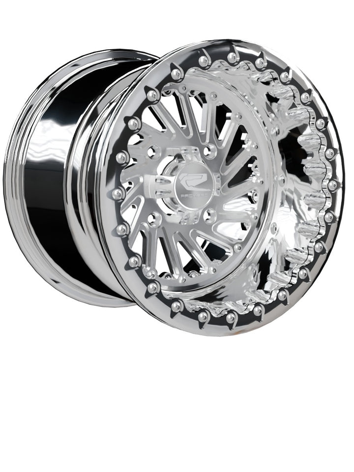 Cyclone - FF Forged Polished Beadlock - Silver - 15x11 | 4x136 / Polished V.1