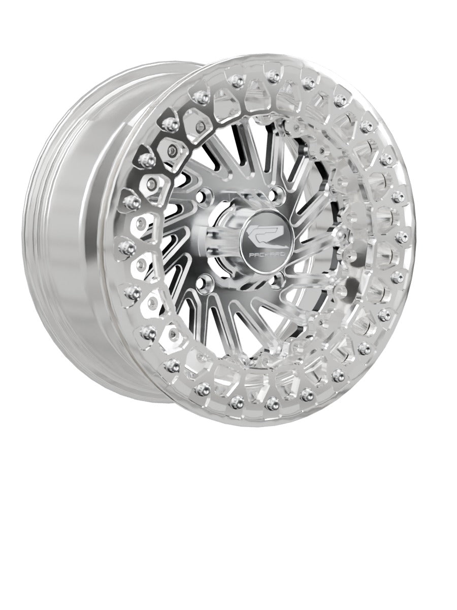 Cyclone - FF Forged Polished Beadlock - Silver - 15x7 | 4x136 / Polished V.2 / Spinner cap