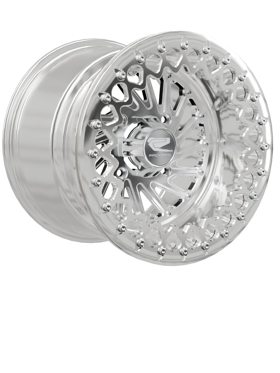 Cyclone - FF Forged Polished Beadlock - Silver - 15x11 | 4x136 / Polished V.3 / Spinner cap