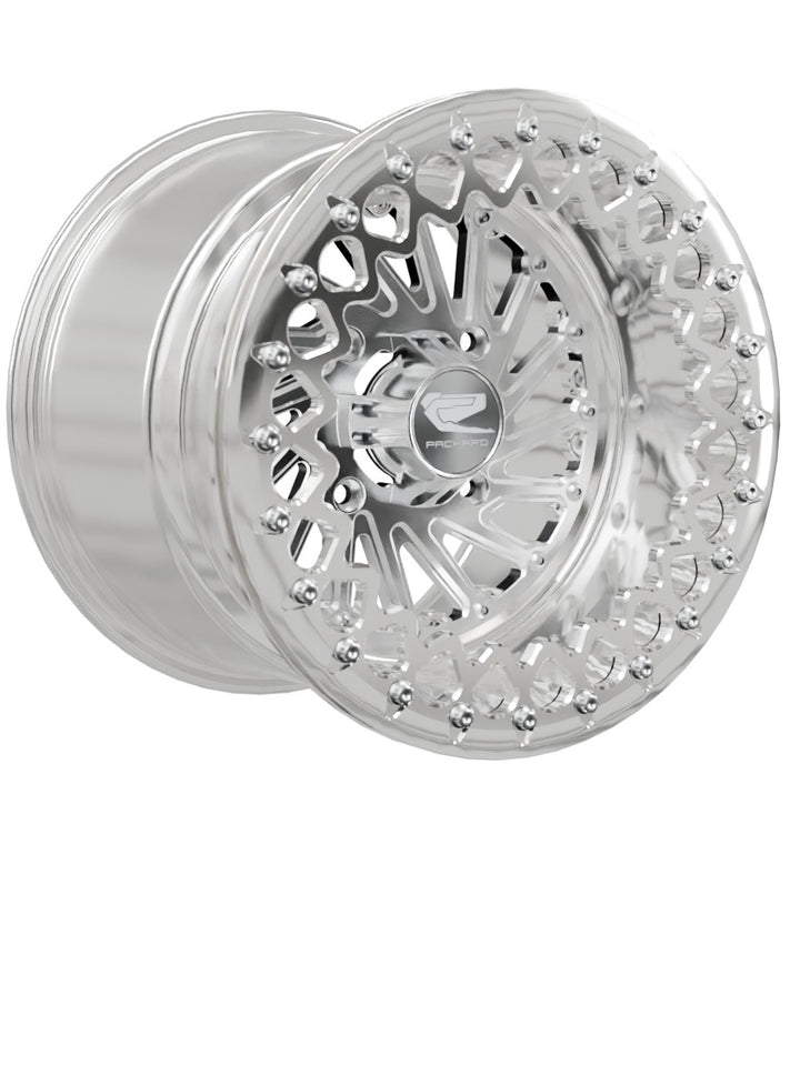 Cyclone - FF Forged Polished Beadlock - Silver - 15x11 | 4x136 / Polished V.3 / Spinner cap
