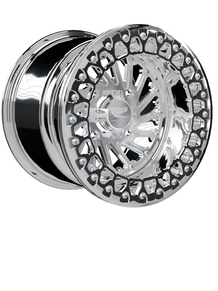 Cyclone - FF Forged Polished Beadlock - Silver - 15x11 | 4x136 / Polished V.3
