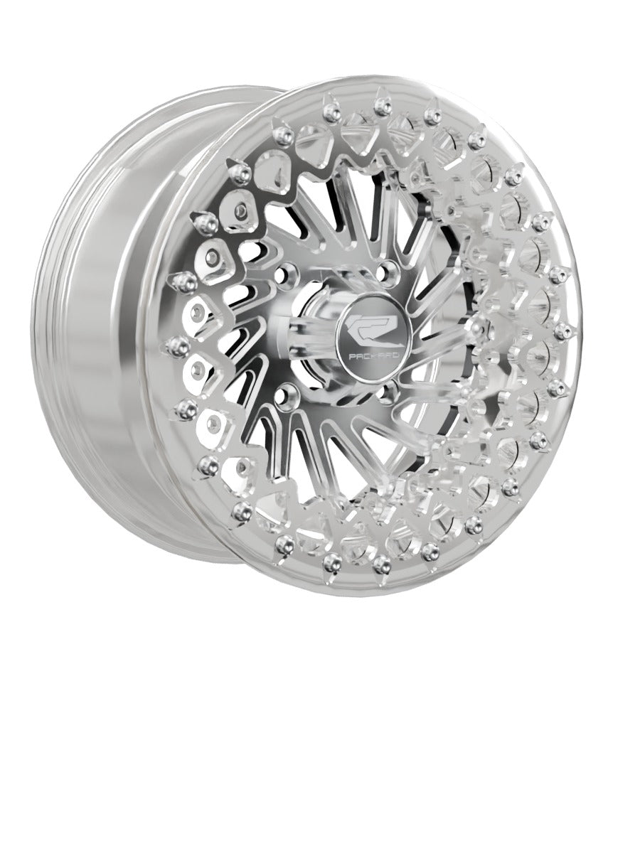 Cyclone - FF Forged Polished Beadlock - Silver - 15x7 | 4x136 / Polished V.3 / Spinner cap