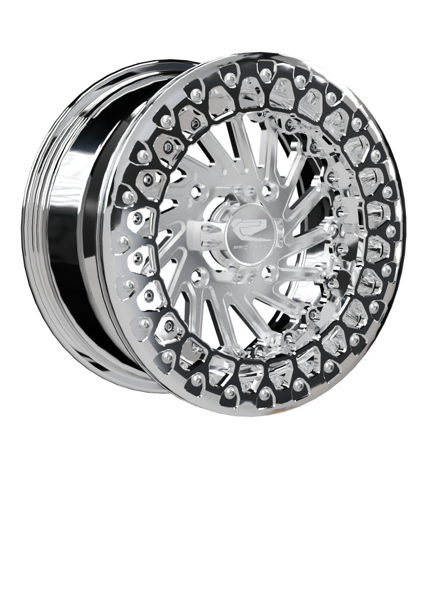 Cyclone - FF Forged Polished Beadlock - Silver - 15x7 | 4x136 / Polished V.3