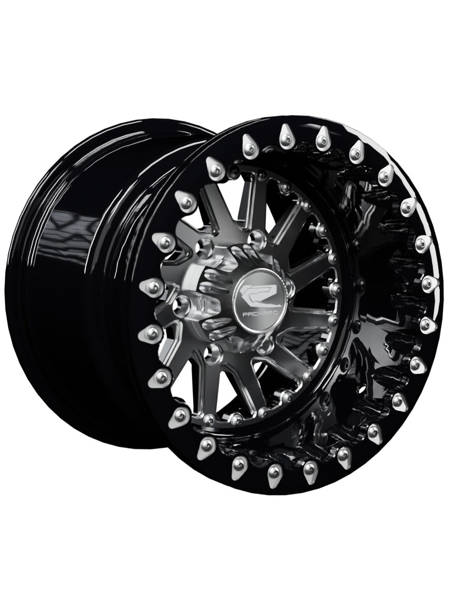 Cyclone - FF Forged Beadlock - Silver Maverick R 6x139.7 - 15x11 | 6X139.7 / Contrast Machined V.1 / Spinner cap