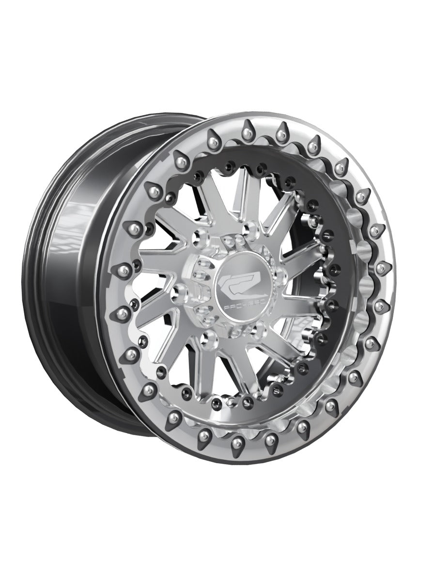 Cyclone - FF Forged Beadlock - Silver Maverick R 6x139.7 - 15x7 | 6X139.7 / Contrast Machined V.1