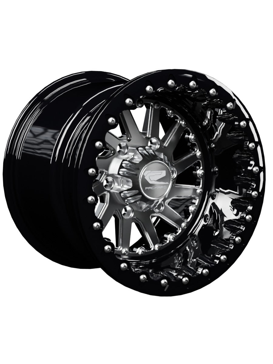 Cyclone - FF Forged Beadlock - Silver Maverick R 6x139.7 - 15x11 | 6X139.7 / Gloss Black V.1 / Spinner cap
