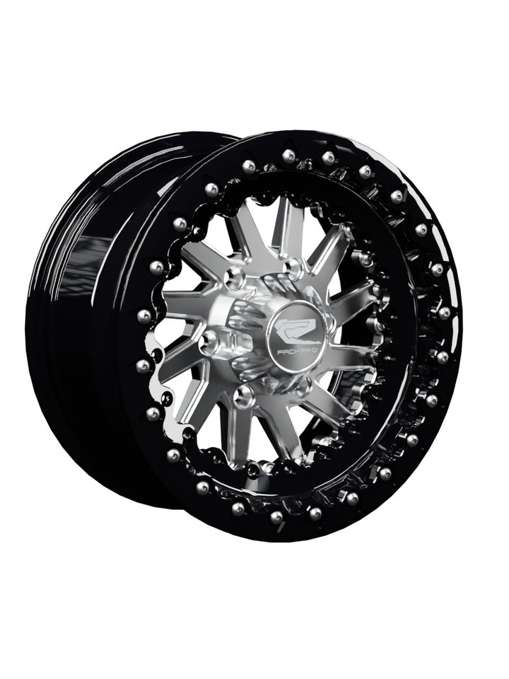 Cyclone - FF Forged Beadlock - Silver Maverick R 6x139.7 - 15x7 | 6X139.7 / Gloss Black V.1 / Spinner cap