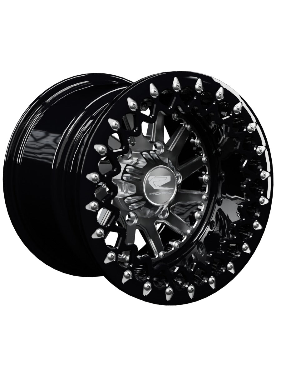 Cyclone - FF Forged Beadlock - Silver Maverick R 6x139.7 - 15x11 | 6X139.7 / Contrast Machined V.2 / Spinner cap