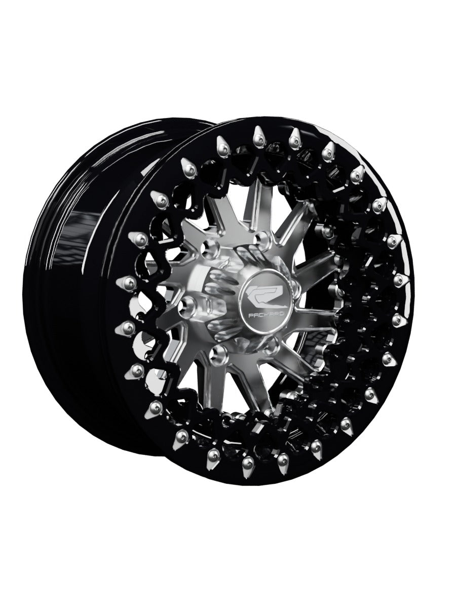 Cyclone - FF Forged Beadlock - Silver Maverick R 6x139.7 - 15x7 | 6X139.7 / Contrast Machined V.2 / Spinner cap