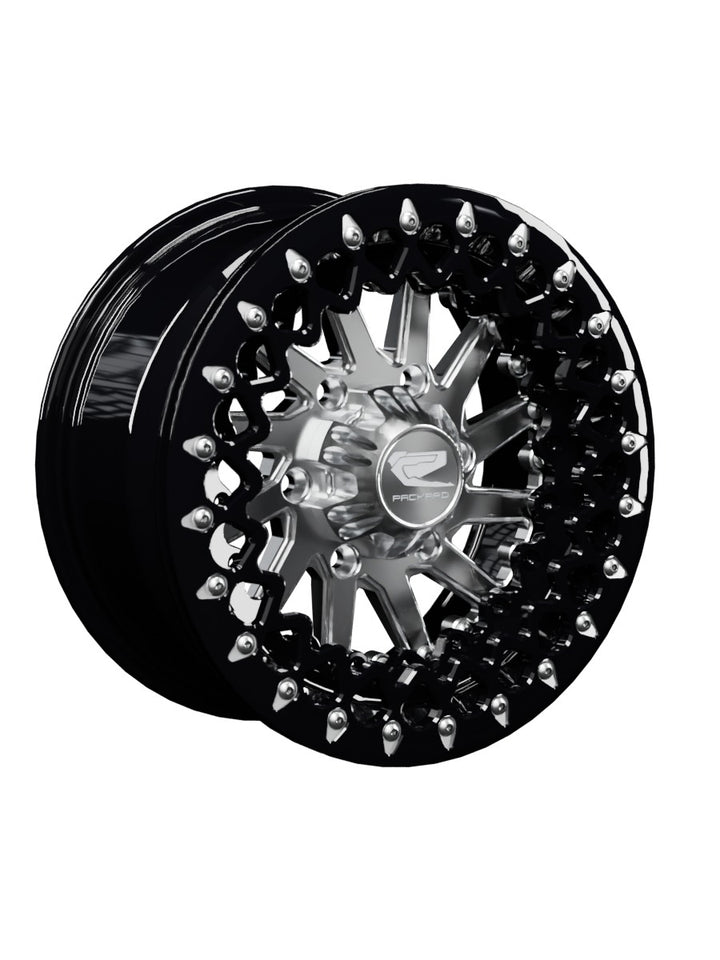 Cyclone - FF Forged Beadlock - Silver Maverick R 6x139.7 - 15x7 | 6X139.7 / Contrast Machined V.2 / Spinner cap