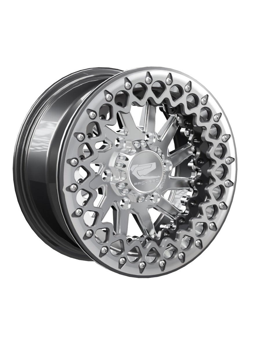 Cyclone - FF Forged Beadlock - Silver Maverick R 6x139.7 - 15x7 | 6X139.7 / Contrast Machined V.2