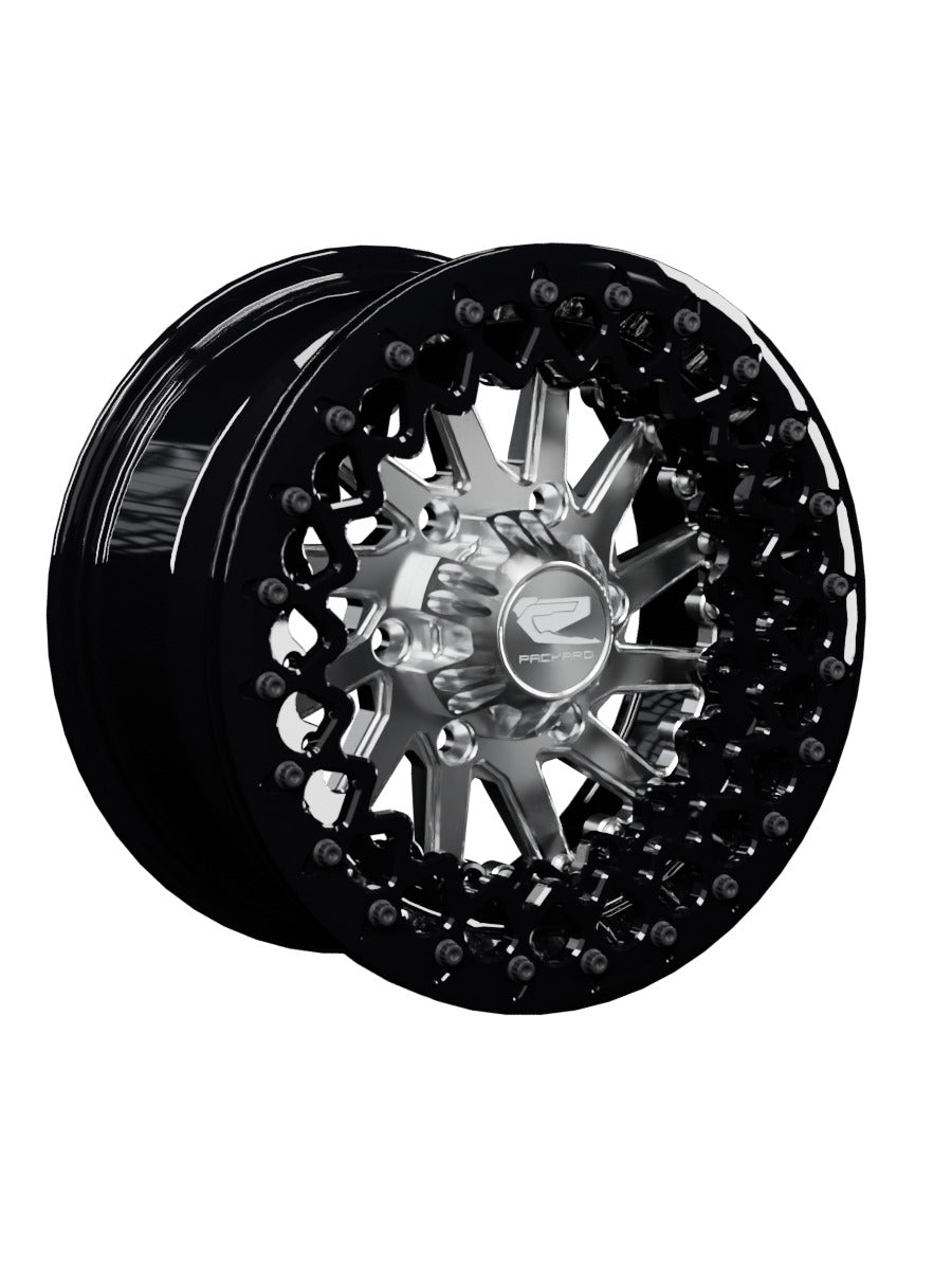 Cyclone - FF Forged Beadlock - Silver Maverick R 6x139.7 - 15x7 | 6X139.7 / Gloss Black V.2 / Spinner cap
