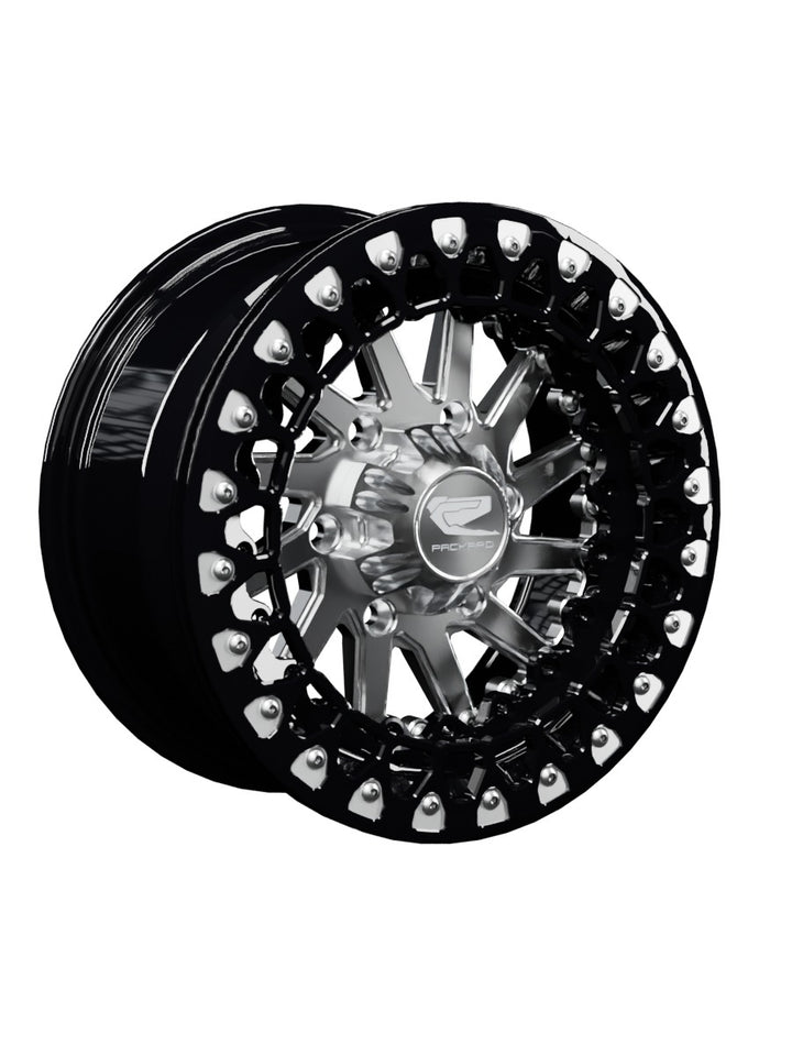 Cyclone - FF Forged Beadlock - Silver Maverick R 6x139.7 - 15x7 | 6X139.7 / Contrast Machined V.3 / Spinner cap