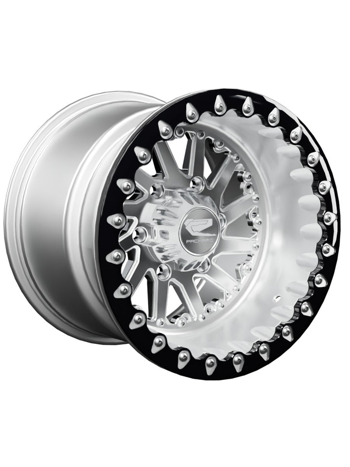 Cyclone - FF Forged Polished Beadlock - Silver Maverick R 6x139.7 - 15x11 | 6x139.7 / Contrast Machined V.1 / Spinner cap