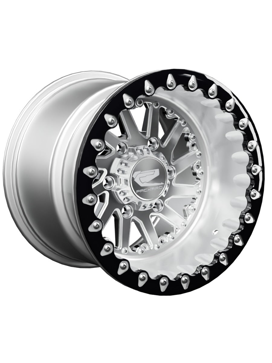 Cyclone - FF Forged Polished Beadlock - Silver Maverick R 6x139.7 - 15x11 | 6x139.7 / Contrast Machined V.1