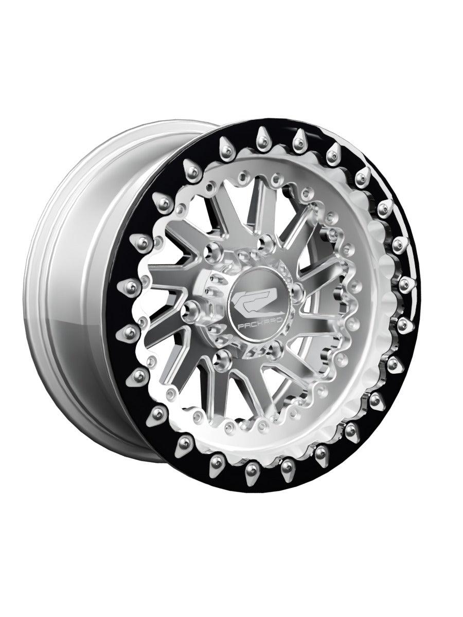 Cyclone - FF Forged Polished Beadlock - Silver Maverick R 6x139.7 - 15x7 | 6x139.7 / Contrast Machined V.1