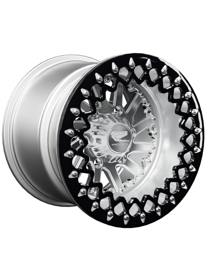 Cyclone - FF Forged Polished Beadlock - Silver Maverick R 6x139.7 - 15x11 | 6x139.7 / Contrast Machined V.2 / Spinner cap