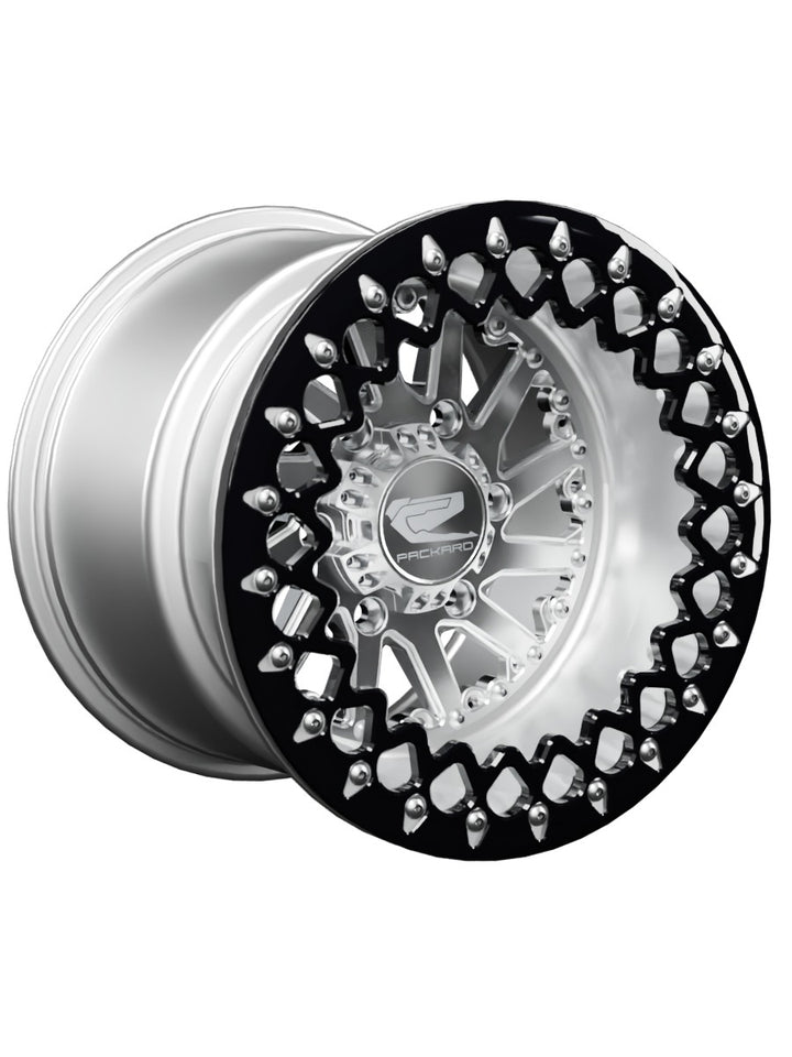 Cyclone - FF Forged Polished Beadlock - Silver Maverick R 6x139.7 - 15x11 | 6x139.7 / Contrast Machined V.2