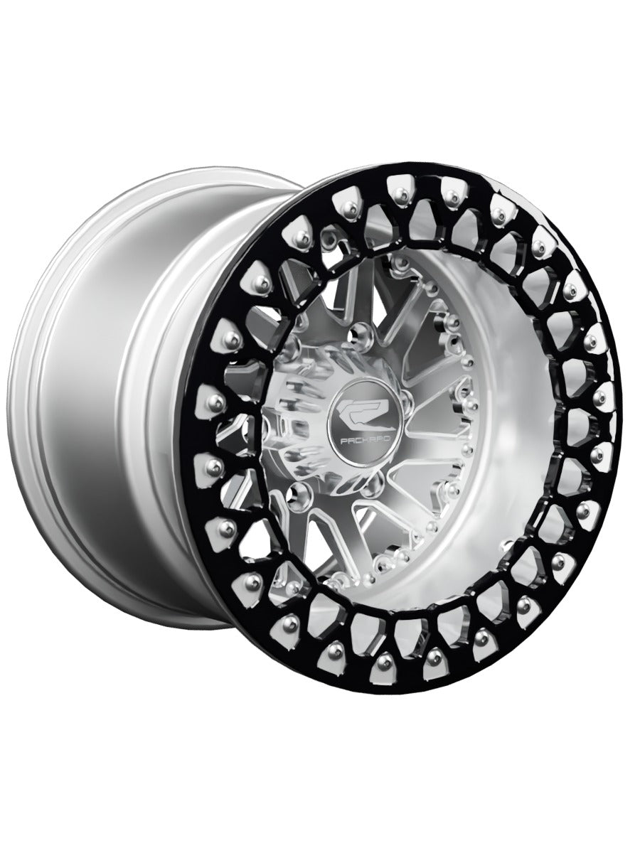 Cyclone - FF Forged Polished Beadlock - Silver Maverick R 6x139.7 - 15x11 | 6x139.7 / Contrast Machined V.3 / Spinner cap