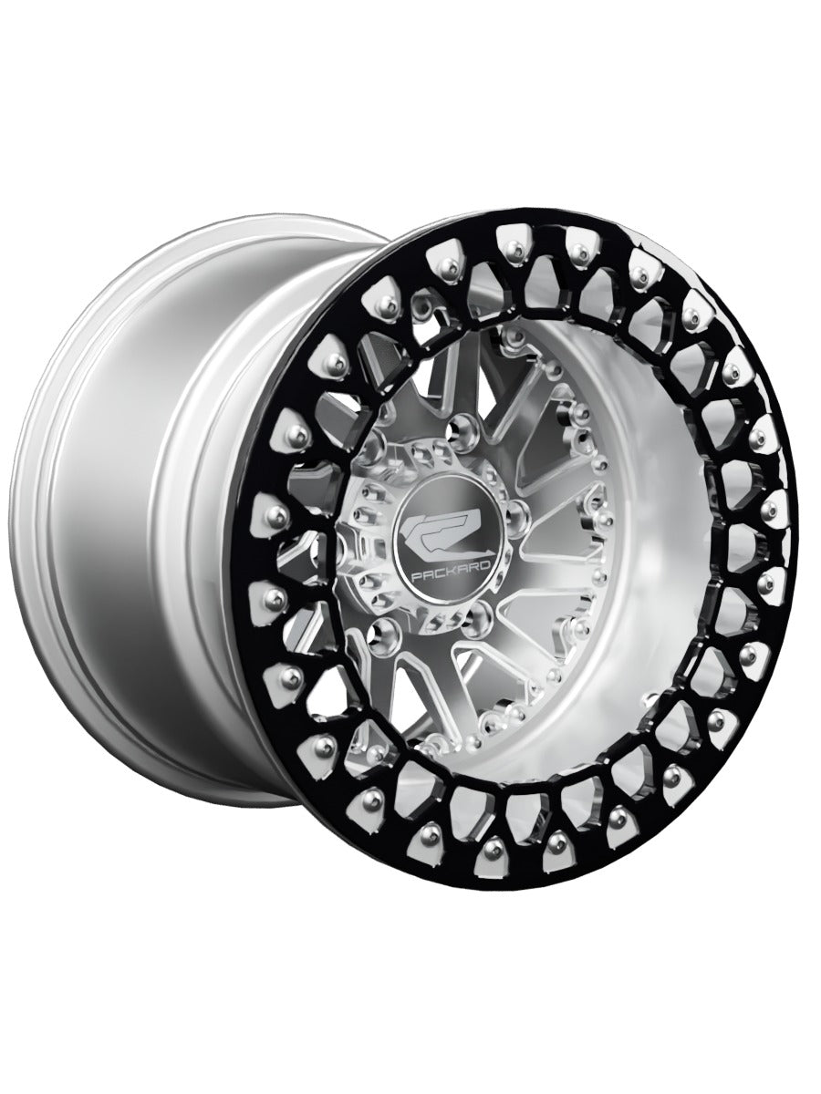 Cyclone - FF Forged Polished Beadlock - Silver Maverick R 6x139.7 - 15x11 | 6x139.7 / Contrast Machined V.3