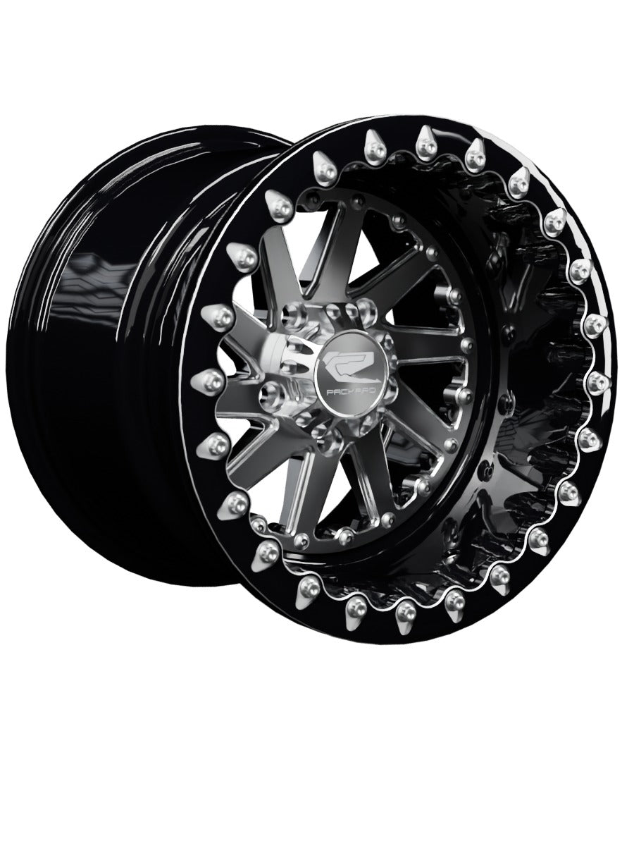 Cyclone - FF Forged Beadlock - Silver RZR Pro R 5x4.5 - 15x11 | 5X4.5 / Contrast Machined V.1