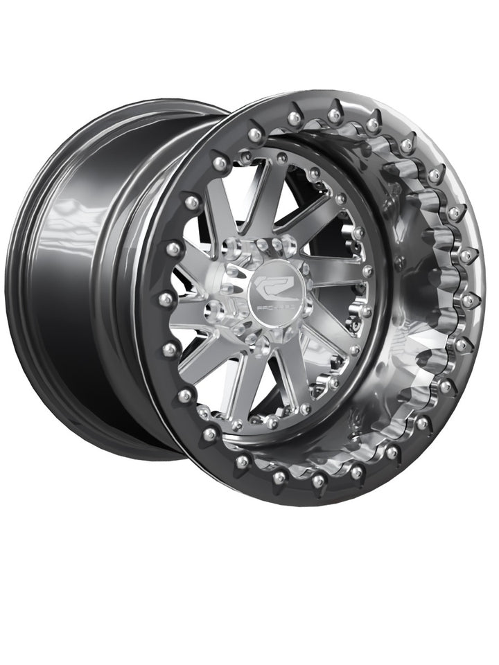 Cyclone - FF Forged Beadlock - Silver RZR Pro R 5x4.5 - 15x11 | 5X4.5 / Gloss Black V.1