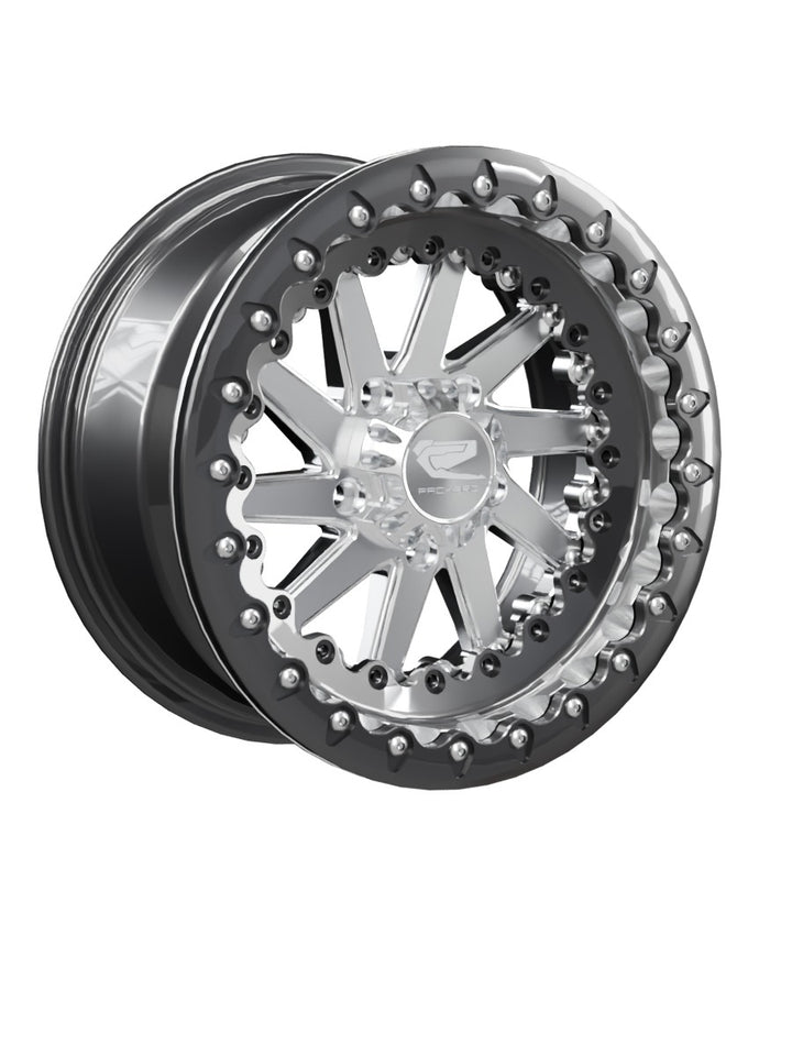 Cyclone - FF Forged Beadlock - Silver RZR Pro R 5x4.5 - 15x7 | 5X4.5 / Gloss Black V.1