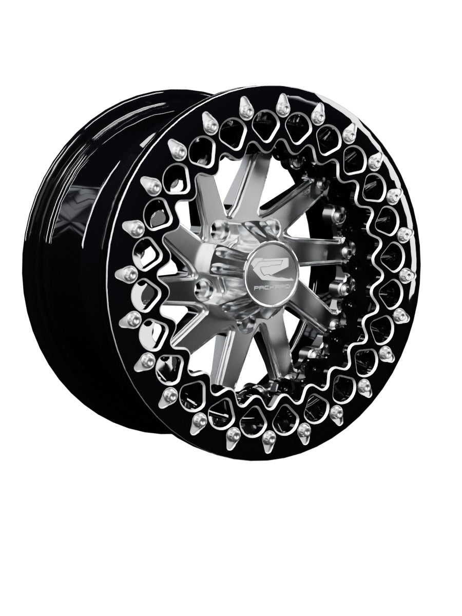 Cyclone - FF Forged Beadlock - Silver RZR Pro R 5x4.5 - 15x7 | 5X4.5 / Contrast Machined V.2 / Spinner cap