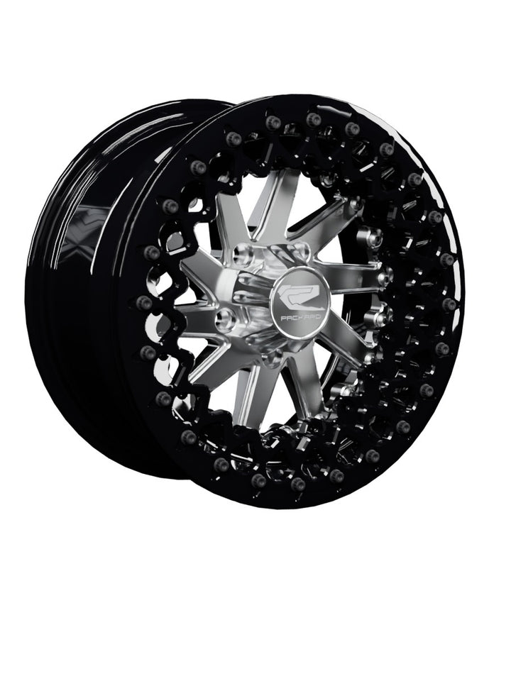 Cyclone - FF Forged Beadlock - Silver RZR Pro R 5x4.5 - 15x7 | 5X4.5 / Gloss Black V.2 / Spinner cap