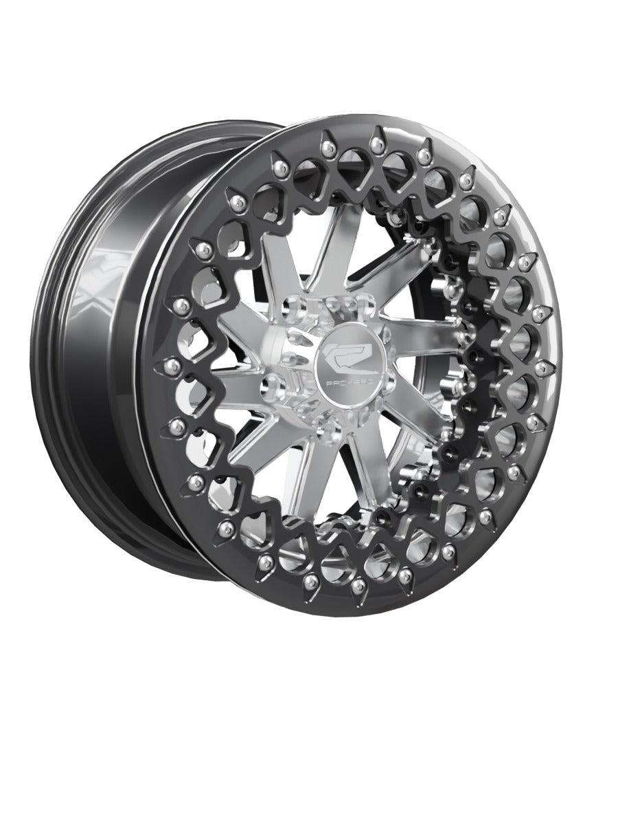Cyclone - FF Forged Beadlock - Silver RZR Pro R 5x4.5 - 15x7 | 5X4.5 / Gloss Black V.2