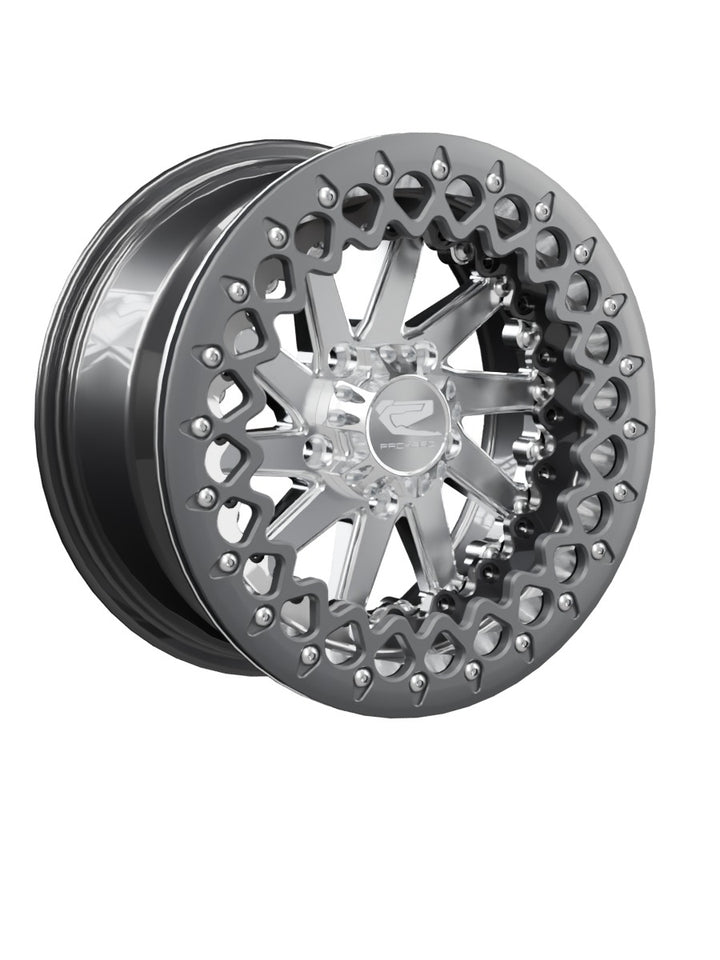 Cyclone - FF Forged Beadlock - Silver RZR Pro R 5x4.5 - 15x7 | 5X4.5 / Satin Black V.2