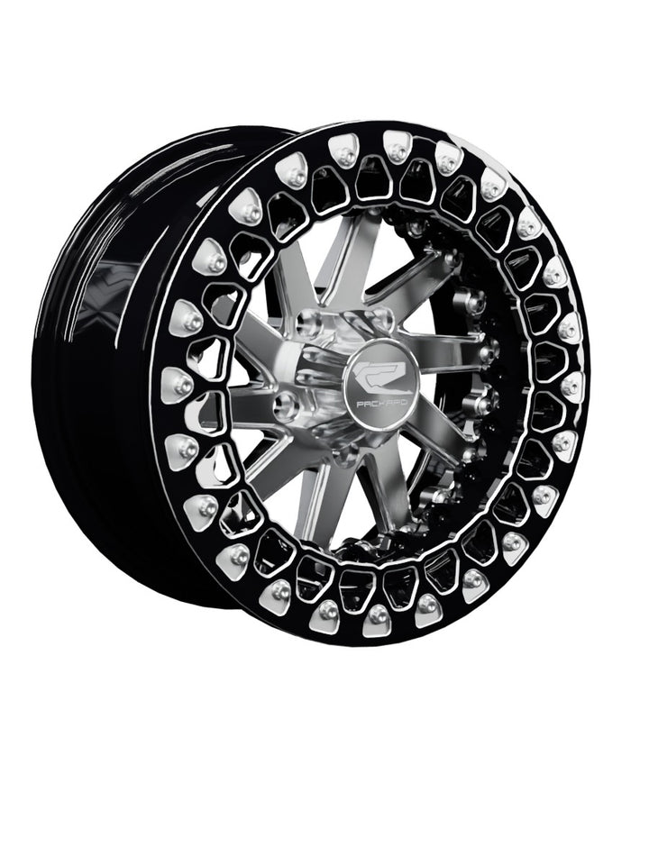 Cyclone - FF Forged Beadlock - Silver RZR Pro R 5x4.5 - 15x7 | 5X4.5 / Contrast Machined V.3 / Spinner cap