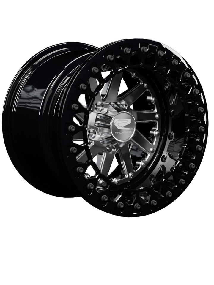 Cyclone - FF Forged Beadlock - Silver RZR Pro R 5x4.5 - 15x11 | 5X4.5 / Gloss Black V.3 / Spinner cap