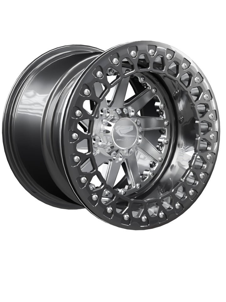 Cyclone - FF Forged Beadlock - Silver RZR Pro R 5x4.5 - 15x11 | 5X4.5 / Gloss Black V.3
