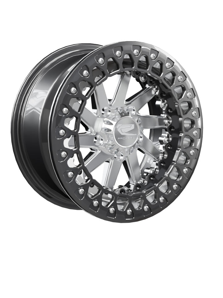 Cyclone - FF Forged Beadlock - Silver RZR Pro R 5x4.5 - 15x7 | 5X4.5 / Gloss Black V.3