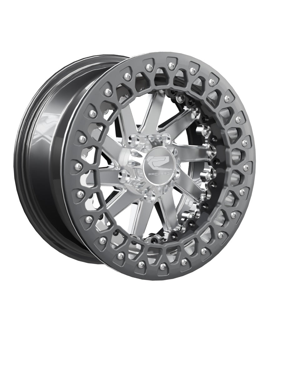 Cyclone - FF Forged Beadlock - Silver RZR Pro R 5x4.5 - 15x7 | 5X4.5 / Satin Black V.3